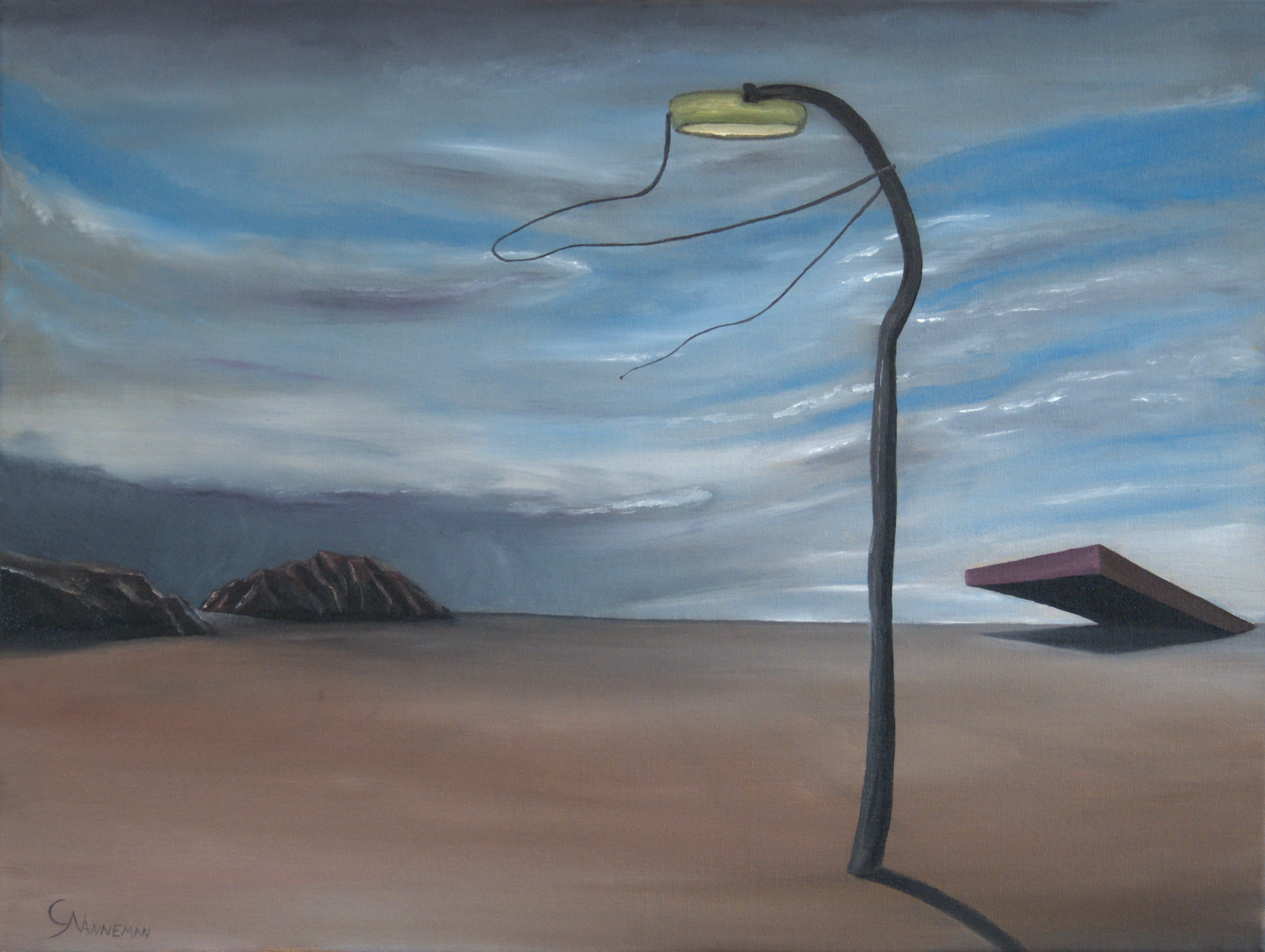 arrival of consciousness — oil on canvas