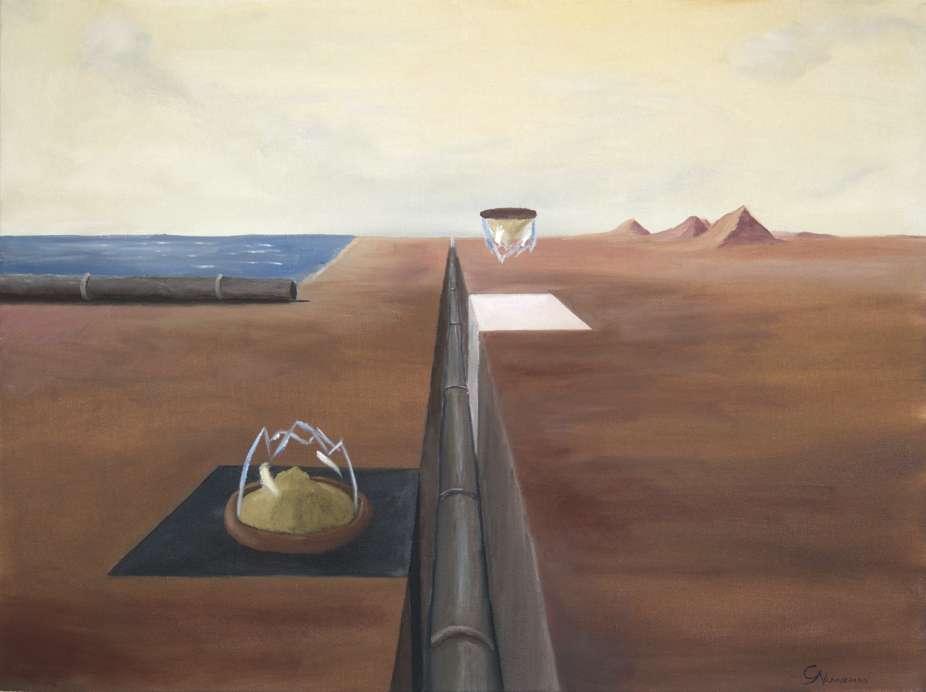 sands of time — oil on canvas