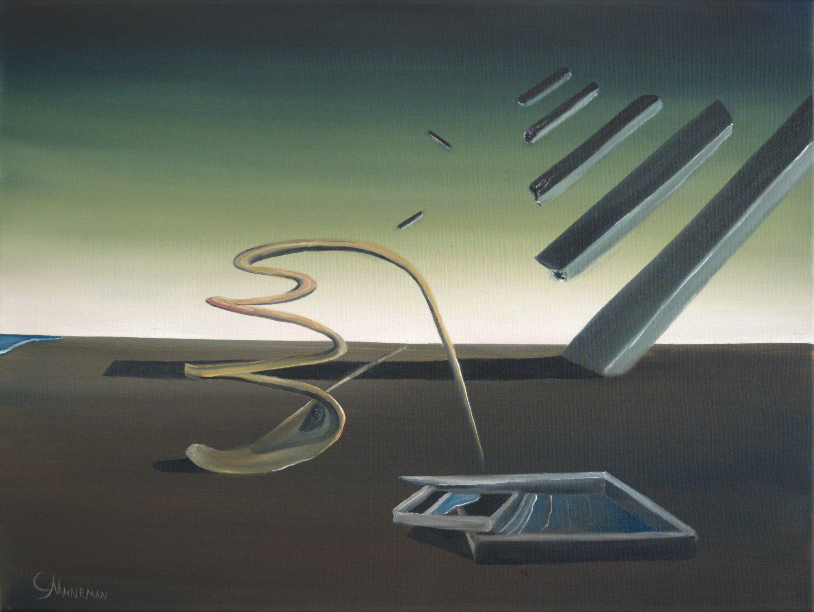 arrival of consciousness — oil on canvas