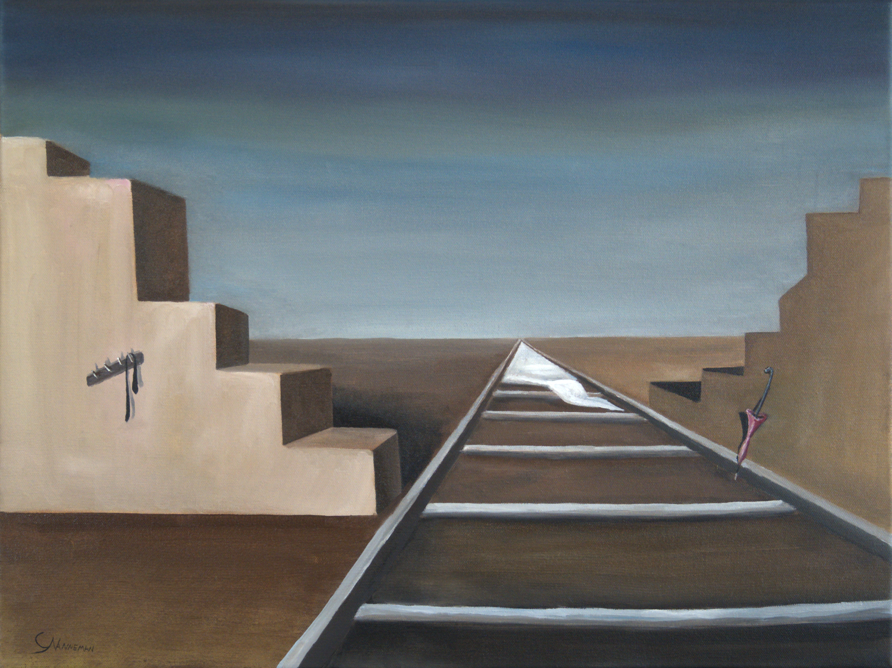 arrival of consciousness — oil on canvas